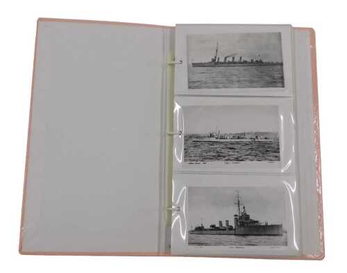 Various 20thC postcards, shipping, war ships, etc., to include HMS Grenville, Broke, Ambuscade,...