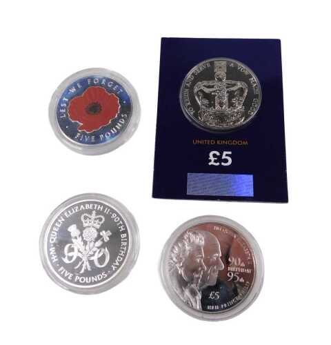 Various commemorative and other proof coins, a Queen Elizabeth and Prince Philip silver proof...