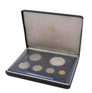 A British Virgin Islands proof coin set, 1974, in outer case, with paperwork and box.