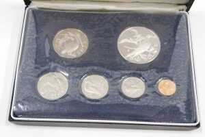 A British Virgin Islands proof coin set, 1974, in outer case, with paperwork and box. - 2