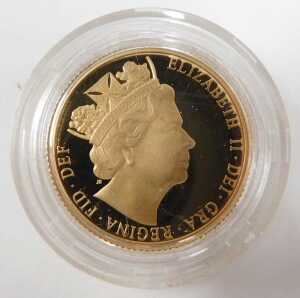 An Elizabeth II proof full gold sovereign, 2016, in outer box with paperwork. - 3