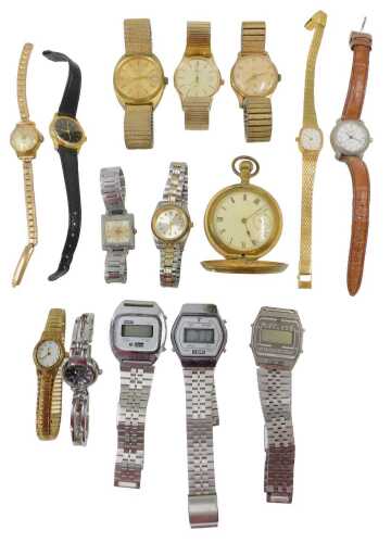 Various wristwatches, to include Sekonda, Smiths, Parfums, an early 20thC gilt full hunter...