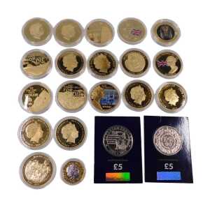 Various proof commemorative and other coins, What Passing Bells for These Who Die commemoratives...