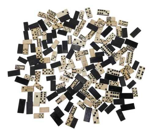 Various bone dominoes. (a large quantity)