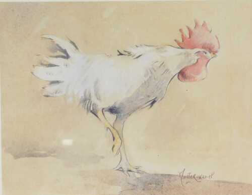 Claire Minter-Kemp (b. 1962). Chicken, artist signed limited edition print number 148/550, 35cm...