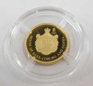Various History of The Monarchy and other 14ct gold proof miniature coins, to include History of... - 5