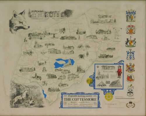 England's Hunting Country The Cottesmore limited edition print, number 557/650, 38cm x 46cm.
