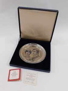 An Elizabeth II silver commemorative plate, The Wedding of HRH The Prince of Wales to Lady Diana... - 3
