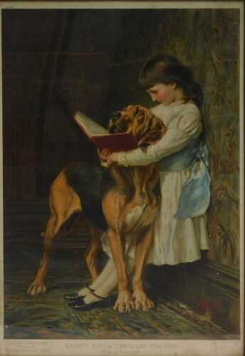 A Pears print, Naughty Boy!, 1909 annual, a later print, 62cm x 45cm