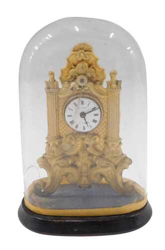 A 19thC travel or mantel clock, of small proportion, by La Roi, Paris, the signed 3cm diameter...