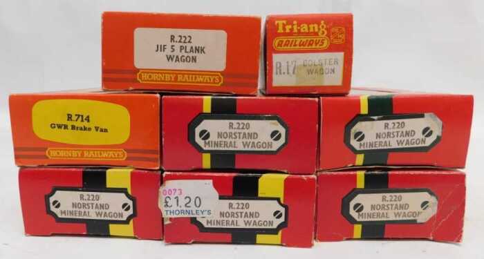 Hornby and Tri-ang OO gauge rolling stock, to include five Norstand ...