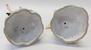 A pair of late 19thC Continental porcelain figures, modelled as Hebe beside a raven, and... - 9