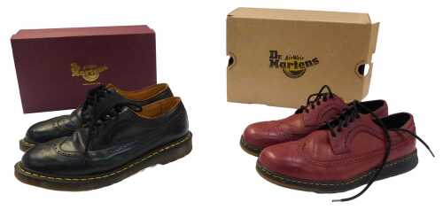 A pair of Dr Martens gentleman's Quilon brogues, in black, 3989, size 12, together with a pair...