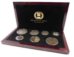 A Kensington Mint For Generations to Come King George III coin collection, comprising seven...