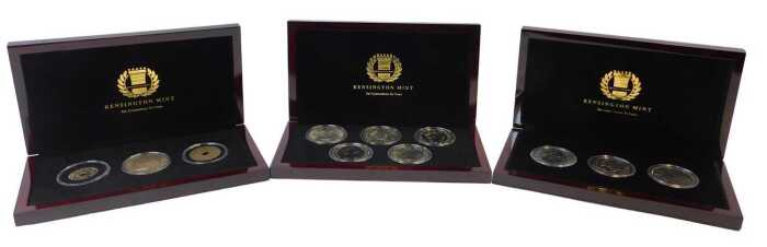 Three Kensington Mint For Generations to Come coin sets, comprising a Queen Elizabeth II Jubilee...