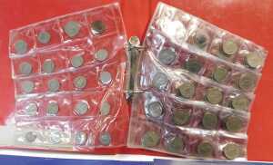 A Queen Elizabeth II fifty pence coin collection, comprising nine fifty pence coins, contained... - 4