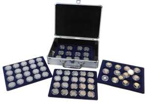 Queen Elizabeth II coinage, comprising fifty two fifty pence coins, to include Peter Rabbit and...