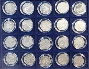 Queen Elizabeth II coinage, comprising fifty two fifty pence coins, to include Peter Rabbit and... - 4