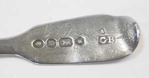 A George III silver open salt, of cauldron form, raised on three shell capped hoof feet, with a... - 3