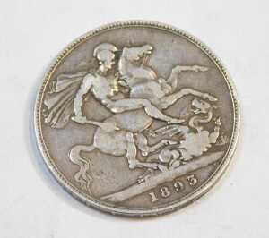 A Victorian 1895 silver crown. - 2