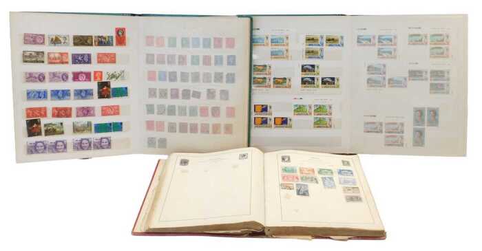 A Strand stamp album containing world stamps, to include European countries, Australia, etc.,...