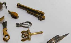Bygones and collectables, to include a boat whistle, engraved John E White 1985, a miniature... - 3