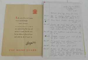 A group of ephemera relating to Walter (Tim) Houldershaw, to include the WWII Defence Medal, an... - 7