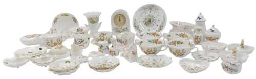 A group of Aynsley Cottage Garden, Pembroke and Wild Tudor pattern porcelain, to include twin...