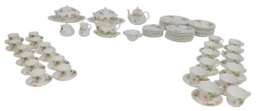 A Wedgwood porcelain Apple Blossom pattern part tea, dinner and coffee service, to include...