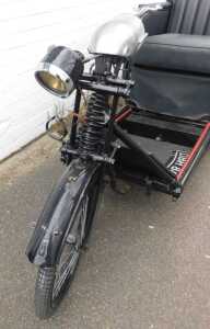 A 1936 Argson Electric three wheeled invalid carriage, registration DBH 889, in black trim with... - 5
