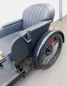 A 1936 Argson Electric three wheeled invalid carriage, registration DBH 889, in black trim with... - 6