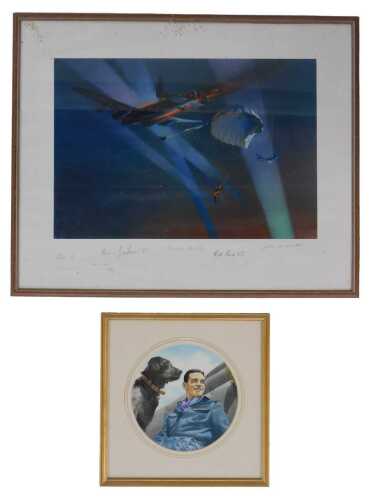 Frank Wooton. Lancaster Bale Out, artist signed limited edition print number 21/850, bearing...