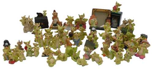 A group of Whimsical World of Pocket Dragons figures, to include Percy, Naptime, Very Quiet, etc....