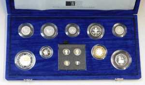 A Royal Mint The United Kingdom Millennium silver coin collection, comprising thirteen silver... - 2