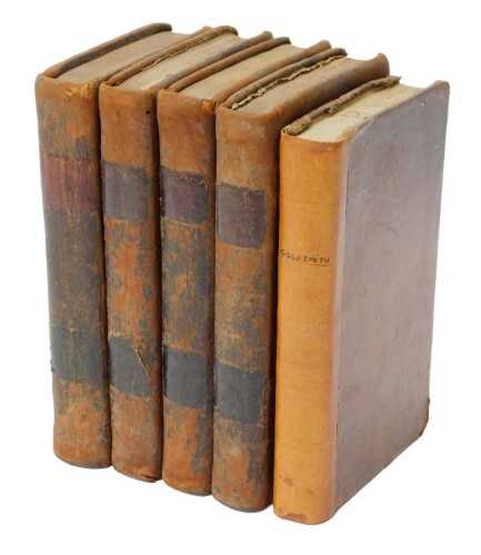 Goldsmith (Oliver). A History of the Earth and Animated Nature, various volumes, cloth-bound, to...