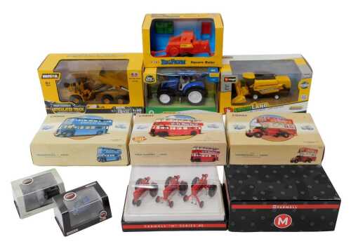 Diecast vehicles, to include a Burago Farmland TCS-90 combine harvester, various Corgi...