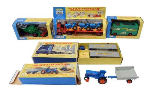 Matchbox diecast vehicles, to include a Major Pack M-9 Interstate double freighter, a Kingsize...