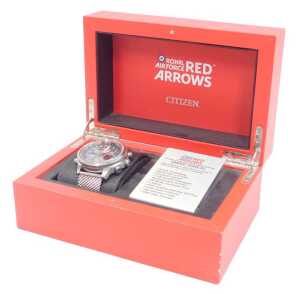 A Citizen Red Arrows chronograph wristwatch, limited edition number 2671/5000, the dial 4cm...