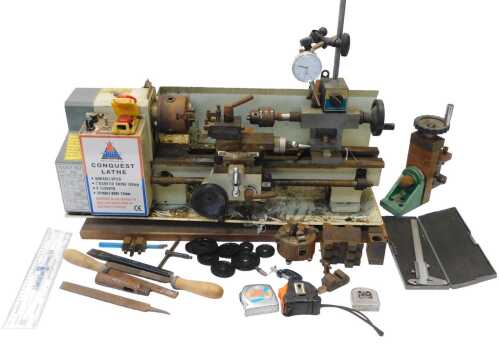 A Chester Limited Conquest lathe, with variable speed, 66cm long. WARNING! This lot contains...