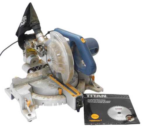A Power Craft circular table saw, model number QL2090B.