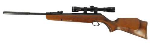 A Webley XOCET .22 calibre air rifle, with 4x32 sight, in a canvas case.