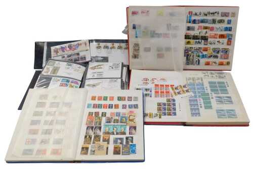 Philately. A sheet of Philympia 1970 5d stamps, another of Prince of Wales Investiture Caernavan...