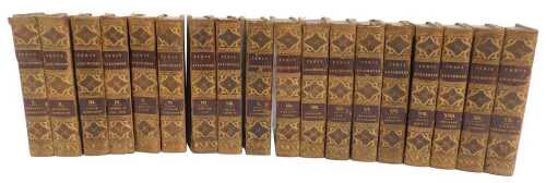 The Percy Anecdotes, original and select by Percy (Sholto and Reuben), 18 vols, half calf,...