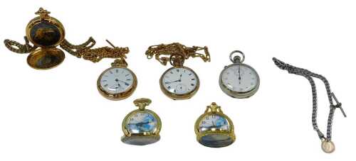A group of pocket watches, to include Ingersoll, military pocket watch, Patt4, No. H002,...
