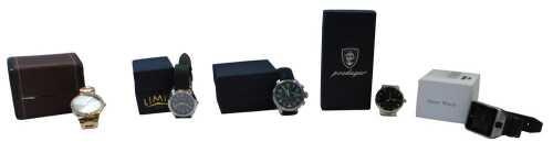 Various gentlemen's wristwatches, to include Ingersoll, Limit, etc. (5)