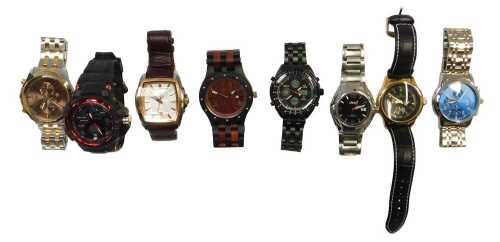 Various gentlemen's dress wristwatches, to include Shark, Bwell, etc. (a quantity)