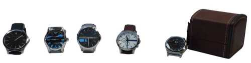 Gentlemen's dress wristwatches, to include Armani Exchange, etc. (a quantity)