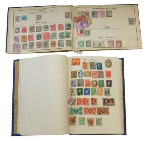 A quantity of stamps, to include early to mid 20thC world, another album containing Victorian...