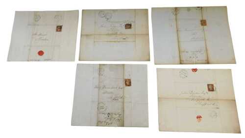 A small collection of five letters, two written to a Henry Bromhead Esquire, Solicitor of...