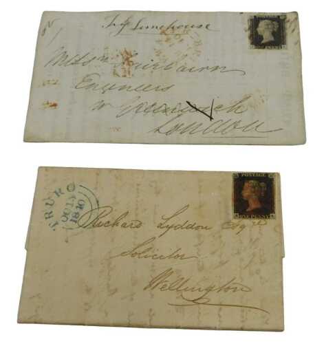 Two Victorian letters, one relating to a Richard Lyddon Esquire, Solicitor of Wellington,...